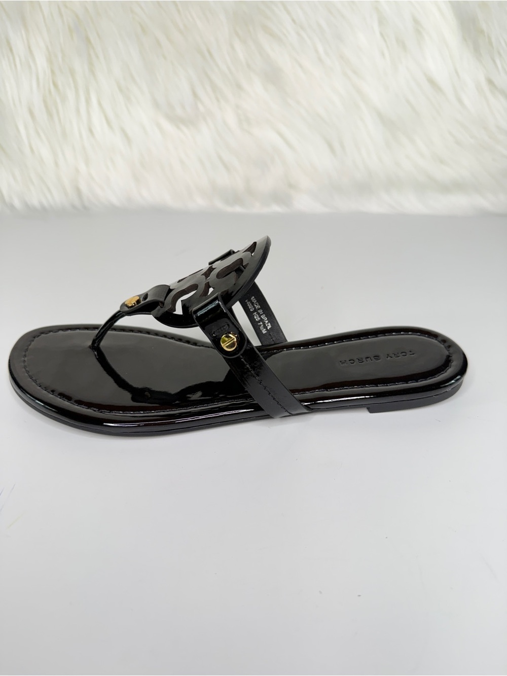 Tory Burch Women’s Patent Leather Miller Sandal - Black - Picture 4 of 8